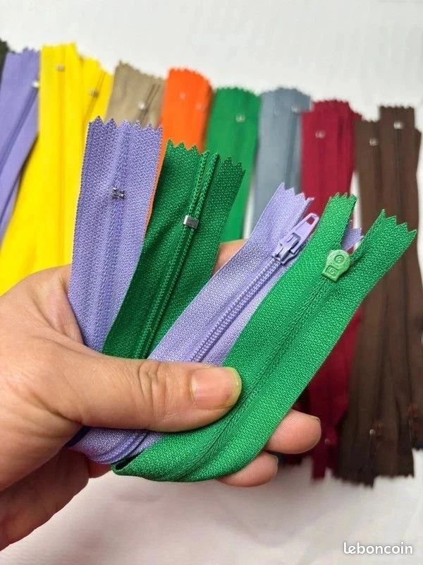 Lot De 60 Fermetures éclair En Nylon Pour Couture 20 Cm, 30 Cm Et 40