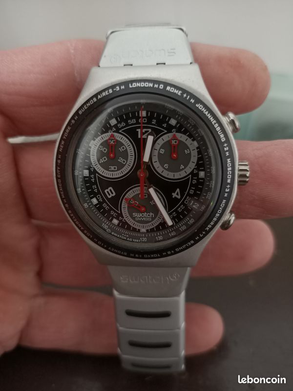Stainless Steel Montre Swatch Chronographe SWATCH SWISS IRONY