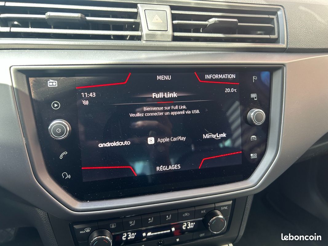 SEAT IBIZA Entretien complet-Carplay-Clim automatique-Radar AV/AR-Garantie 12 mois (image 9)