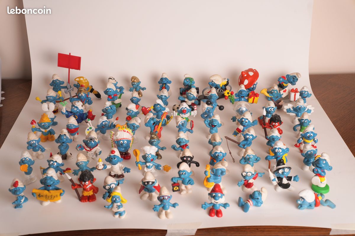 Lot De 14 Schtroumpfettes Vintage Schleich 1982 - Bon état