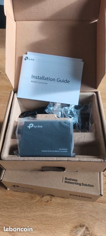 Convertisseur Média Fibre Optique vers RJ45 Gigabit - TP-Link MC200CM (image 2)