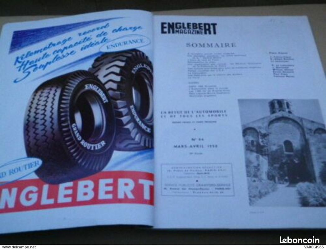 ENGLEBERT MAGAZINE - n° 94 MARS AVRIL 1958 - ARTICLES : ROUTES , FOREZ , PNEUS , POLICE USA... (image 4)