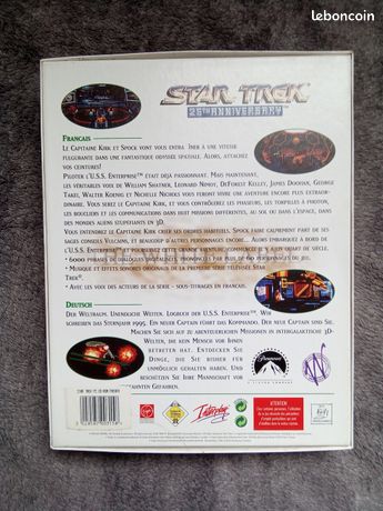 Jeu PC Star Trek 25th Anniversary - Boîte Big Box Française Avec Notice, Bon état (occasion)