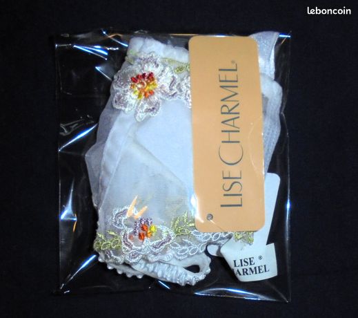 Porte-Jarretelles Lise Charmel Cristal D'Art - Taille 2 (FR) - Noir Dentelle - Neuf Avec Étiquettes