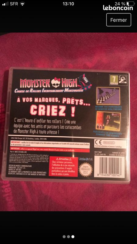 Jeu nintendo ds monster high (image 3)
