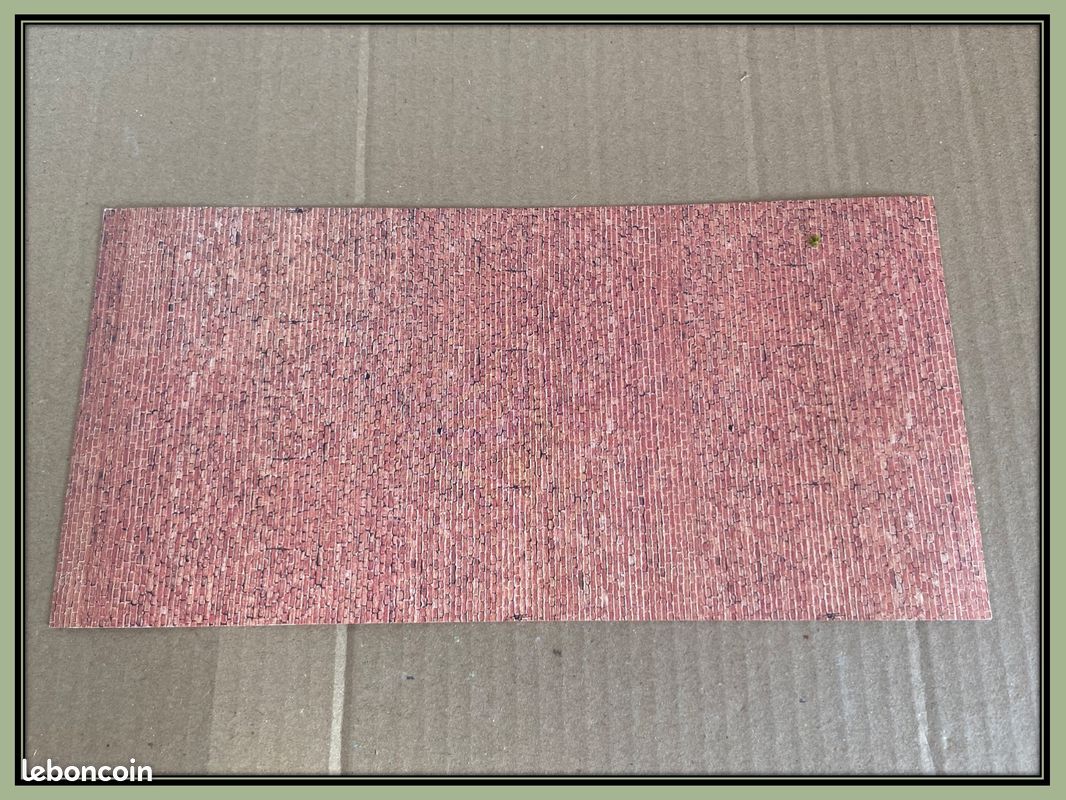 2 Plaques Carton - FALLER - Briques - 250mmx125mm - Echelle N - Réf 2559 (franco de port) (image 3)