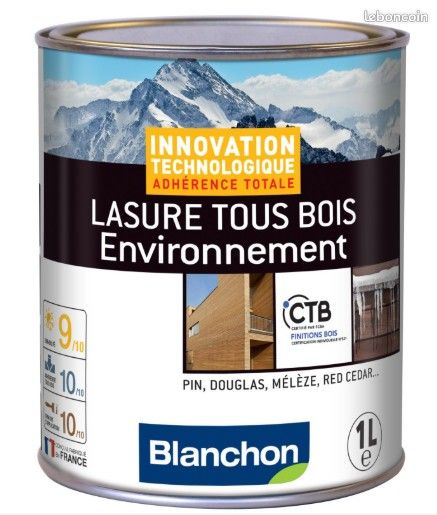 🌲 Lasure Bois Extérieur Pro BLANCHON – Haute protection UV – 1L / 5L Plusieurs coloris dispos.🎨 (image 1)