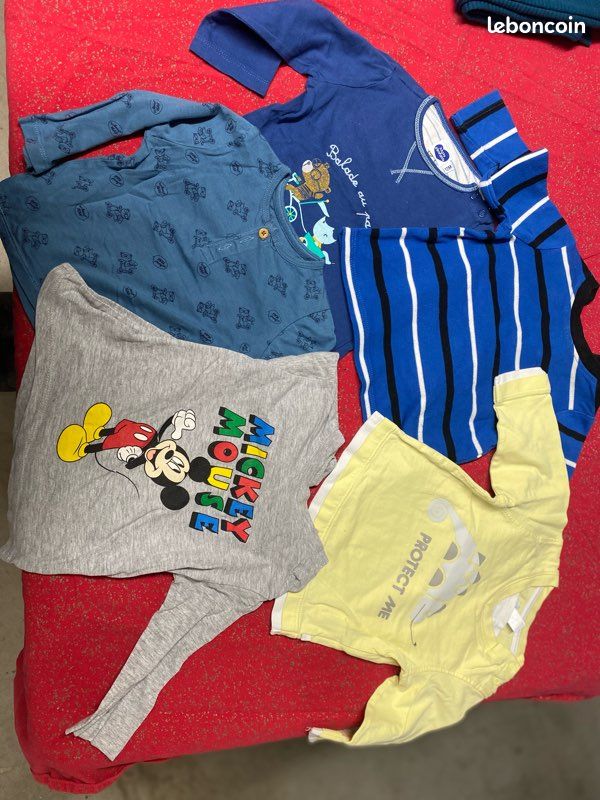 Lot de t-shirt 12 mois (image 2)
