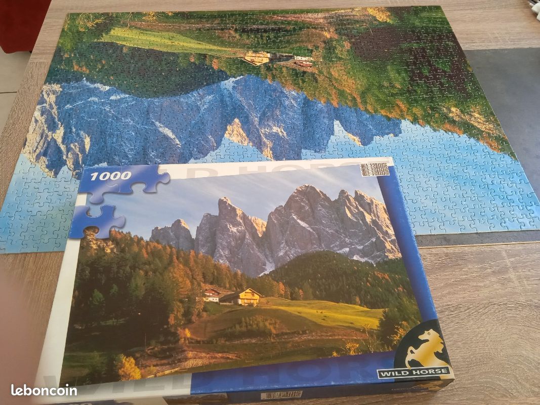 Puzzle 1000 pièces "Dolomiti" complet très bon état (image 2)