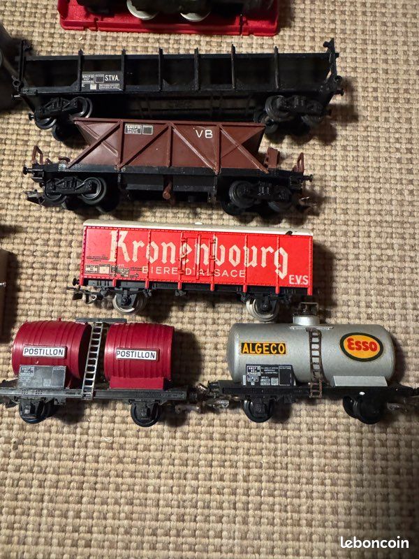 Lot de 3 wagons ho train electrique w1 - Jeux & Jouets