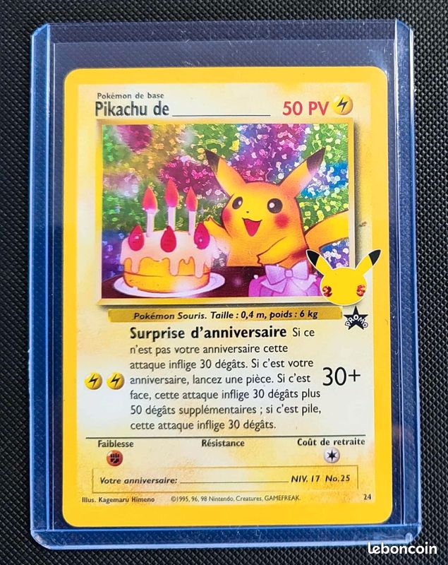 Carte Anniversaire Pokémon à Personnaliser