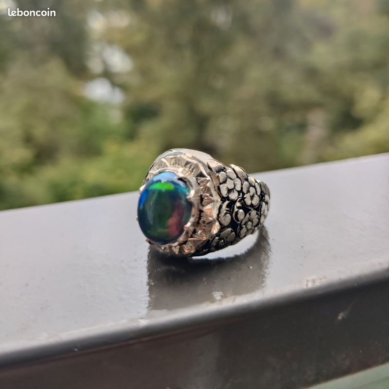 Avec Opale Bague Opale Noire Bague Avec Opale Noire