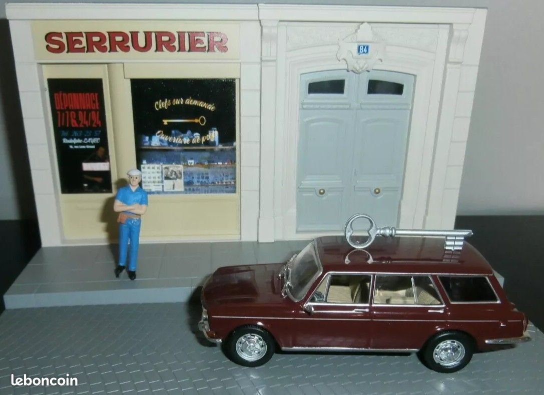 SIMCA 1501 Spéciale BREAK + diorama L'Intervention du serrurier - 1/43 - Neuf en Boite d'origine non déballé - COLLECTION VEHICULES UTILITAIRES N° 8 (image 6)