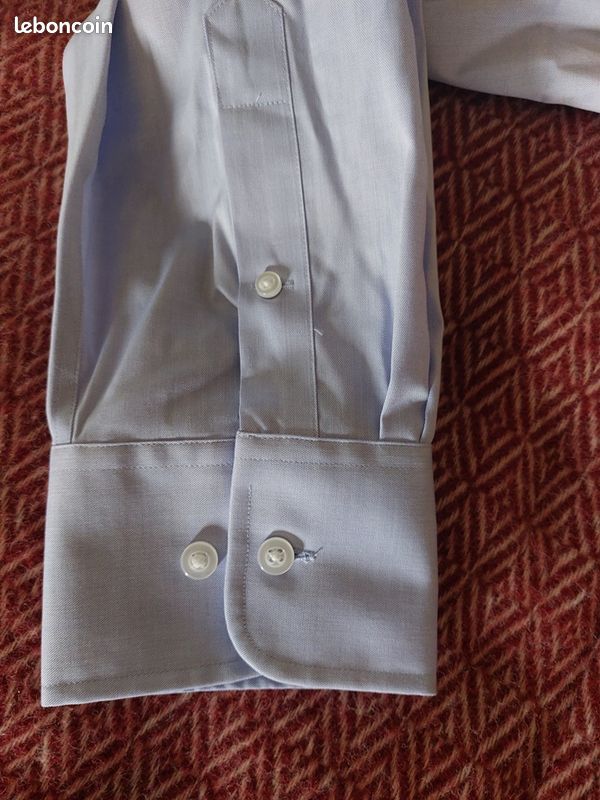 Chemise Habillée Femme Ultra Club Sans Plis - Taille L Bleu Clair - Neuve