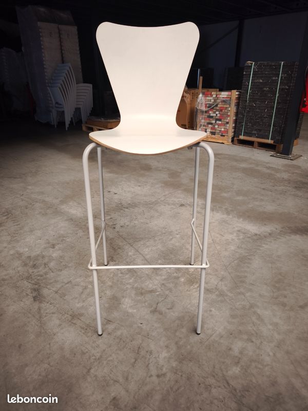 Tabouret blanc (image 1)