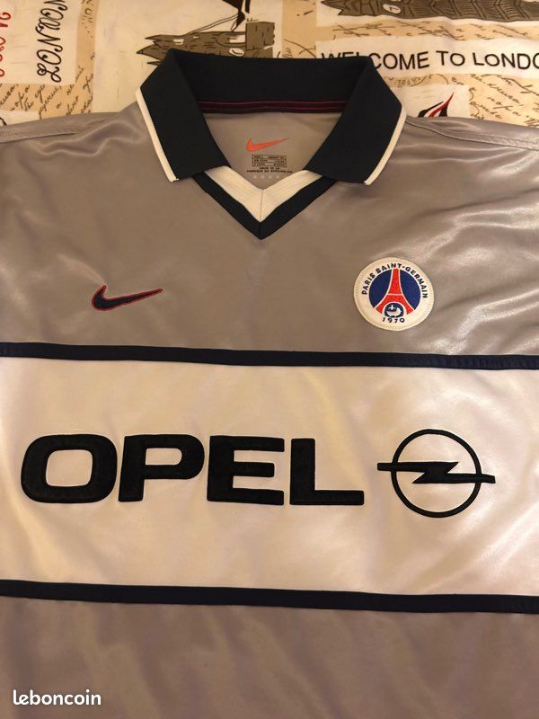Maillot PSG Robert 1999-2000 - Coupe De La Ligue - Blanc - Nike - Taille M