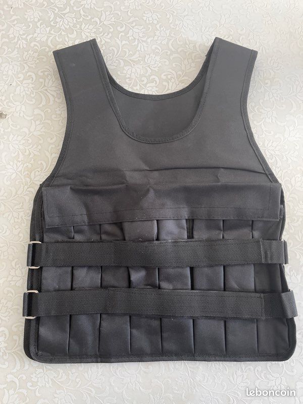 Lot De 4 Poids Pour Gilet Lesté - 2,5 Lbs Pièce (environ) - Fonte Noire, Occasion