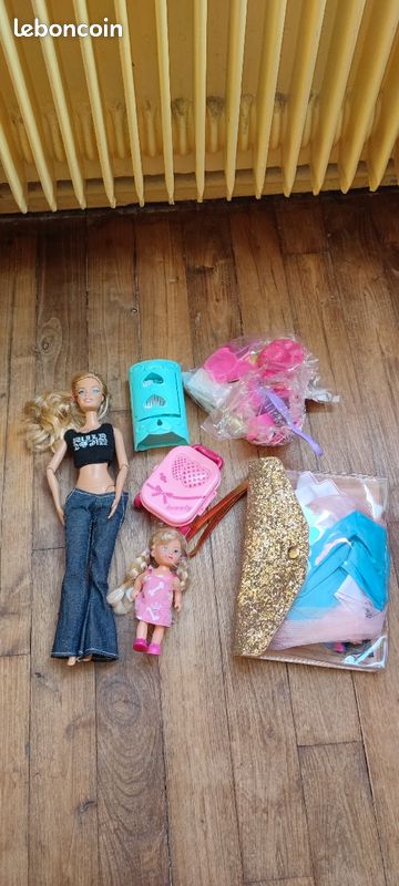 Poupée barbie cowboy fille Simba accessoires (image 1)