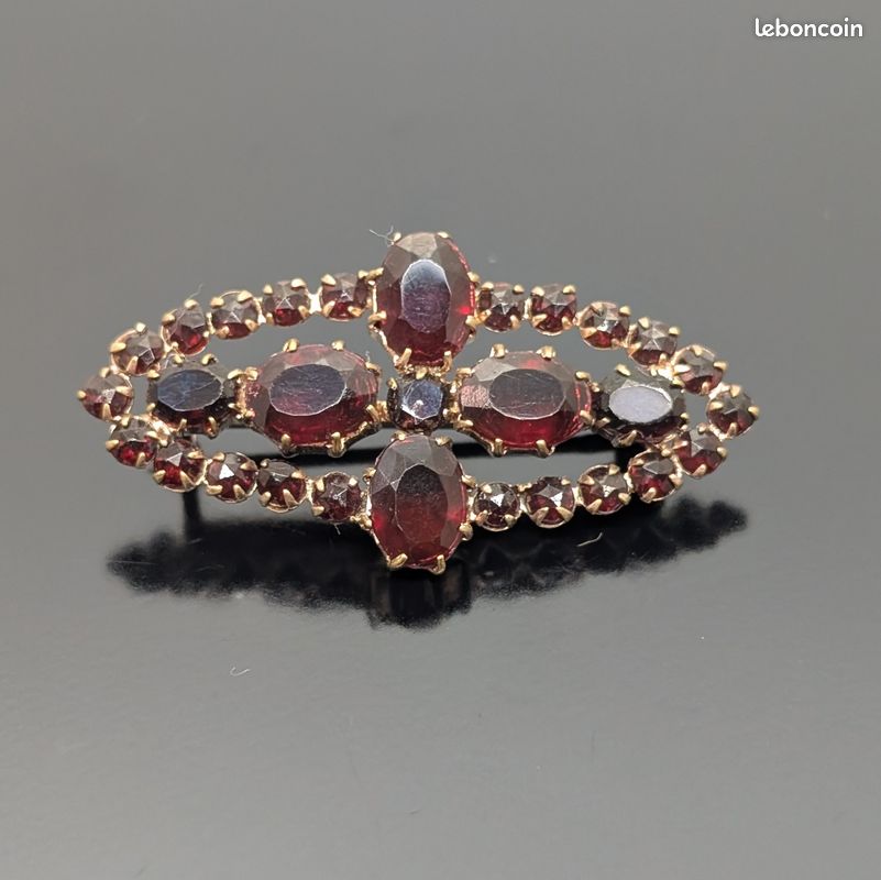 Superbe broche strass métal snd 1950 - Etsy France