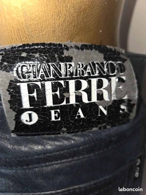 Pantalon cuir Gianfranco Ferré (image 10)
