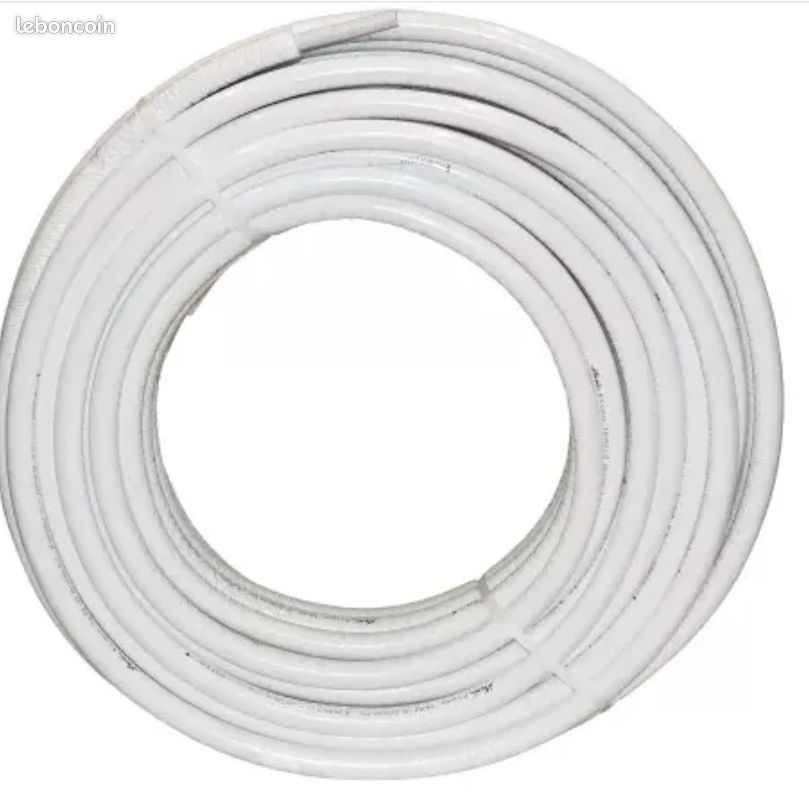 Tube multicouche Fluxo pré-isolé 10mm blanc Ø20, en couronne de 50m, NICOLL, NEUF (image 3)