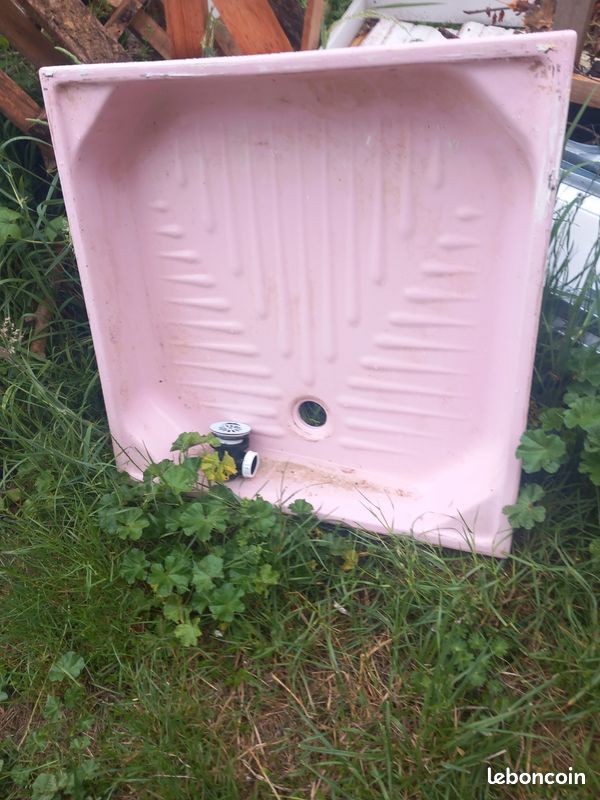 Porte de douche coulissante largeur 80cm avec bac en gré (image 5)