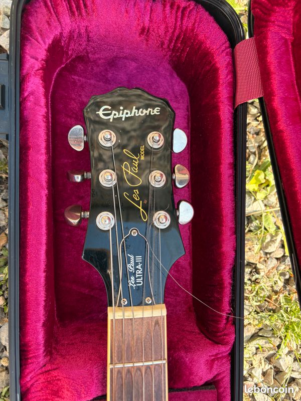 Epiphone Les Paul Ultra III – Vintage Sunburst – étui rigide (image 3)