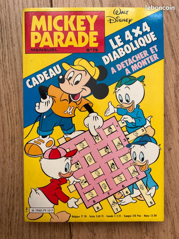 BD Mickey Parade 79 Le 4x4 Diabolique - juillet 1986 (avec cadeau) - Walt Disney Donald (image 1)