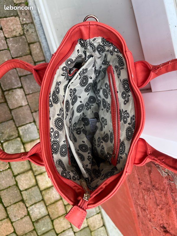 Sac à main femme rose corail - eleganci (image 3)