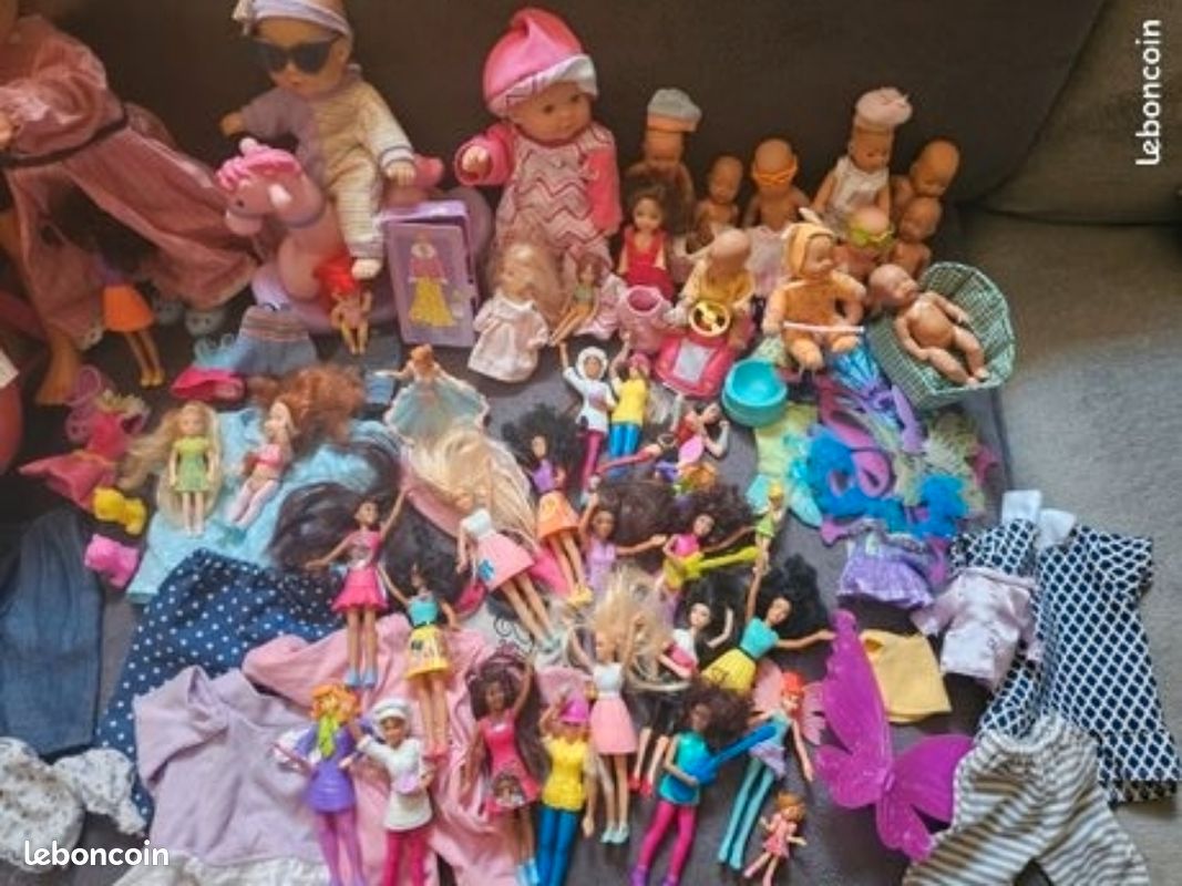 Gros lot de Poupées diverses... Barbie Elsa Anna Corolle Princesses avec accessoires (image 3)