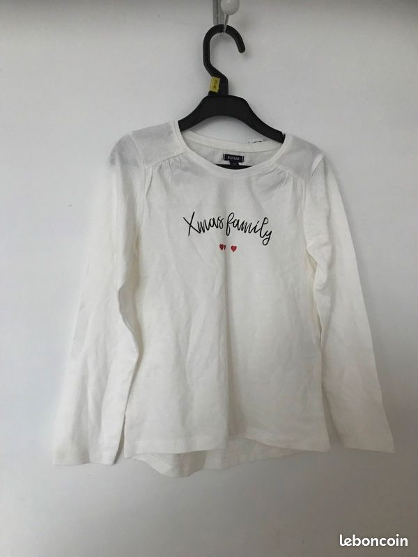 T-shirt blanc manches longues (image 1)