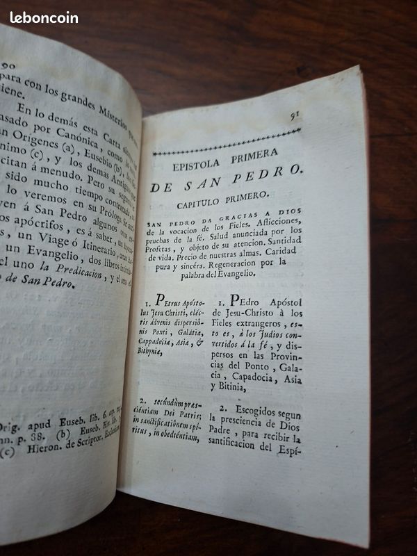 Rare 1787 – VERSION PARAFRÁSTICA DE LAS EPÍSTOLAS CANÓNICAS – RICARDO VALSALOBRE – MADRID (image 11)