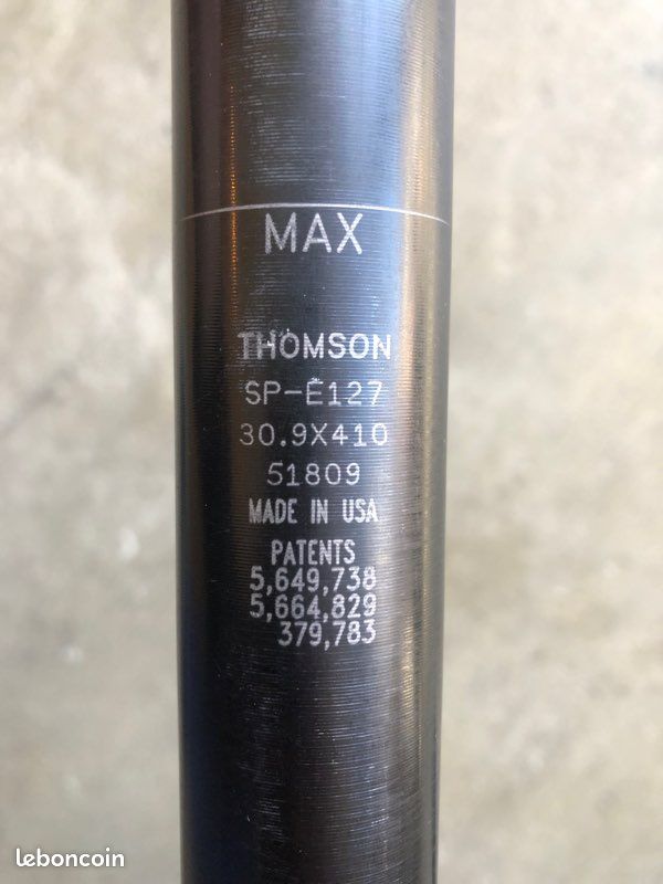 Tige de selle Thomson Elite 330 mm Noir pour vélo