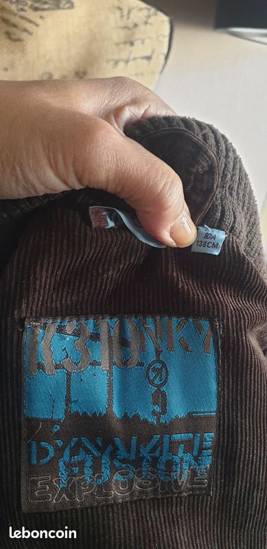 Veste garçon velours marron (image 8)