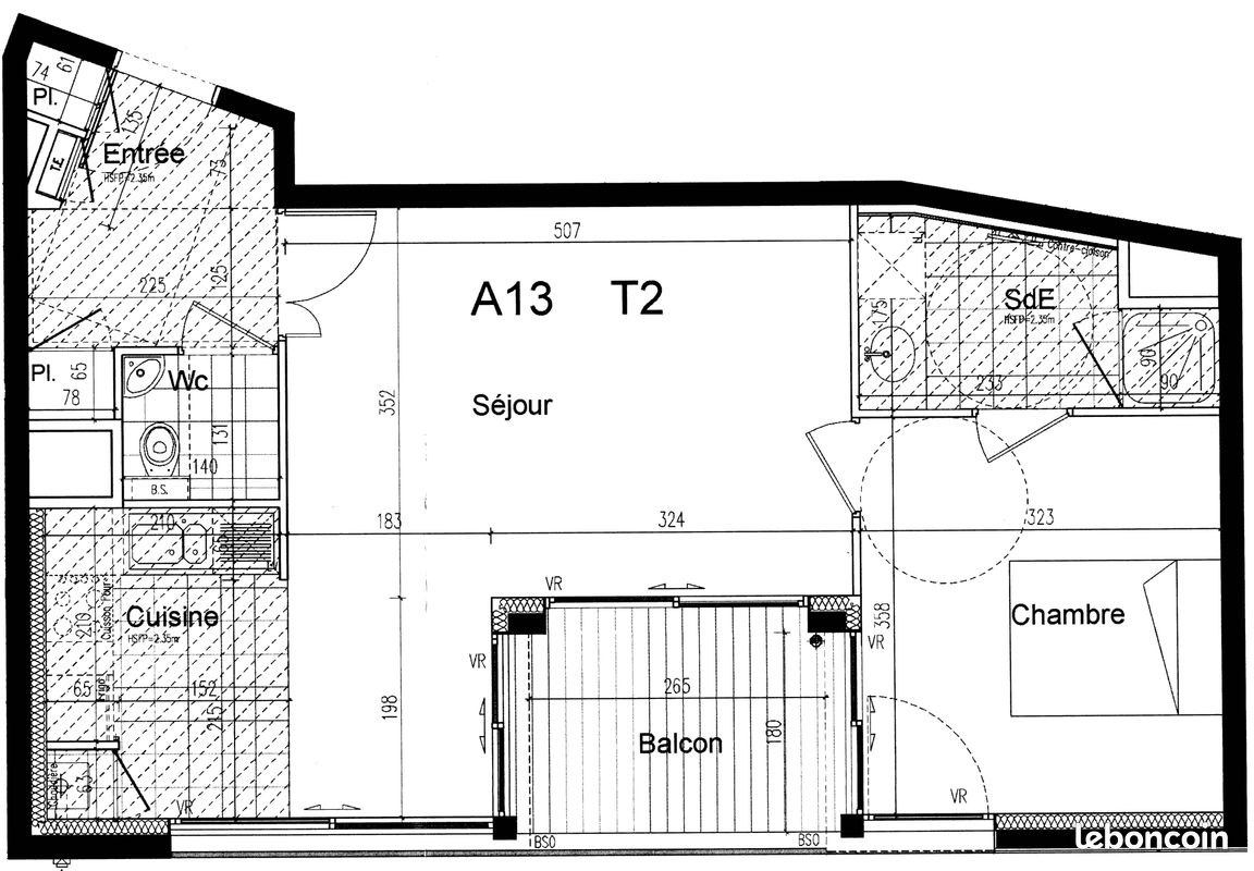 Appartement 2 pièces 50 m² · à Rennes · 50 m² · 860 €/mois