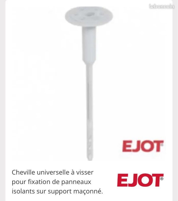 Cheville à rosace panneau isolant (image 2)