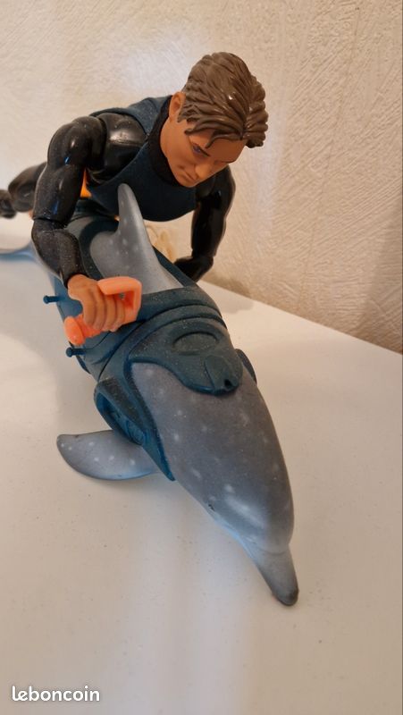 Figurine Action Man Plongeur Avec Dauphin - Hasbro 2002 - Occasion