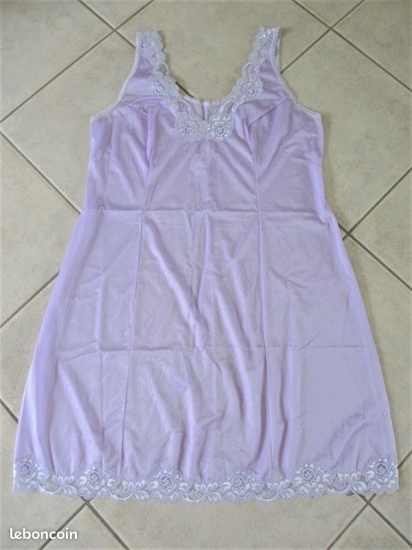 Fond de robe Combinaison antistatique lilas femme Damart