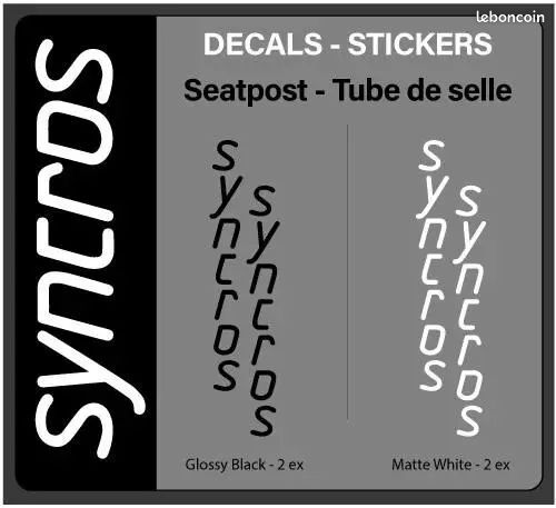 SYNCROS-Autocollants graphiques de remplacement pour cadre de
