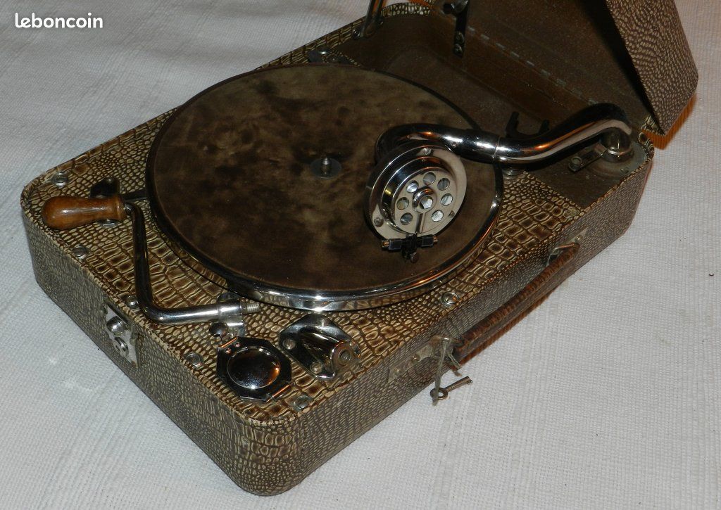 Gramophone Pathé 0051 fonctionnel et en très bon état (image 2)