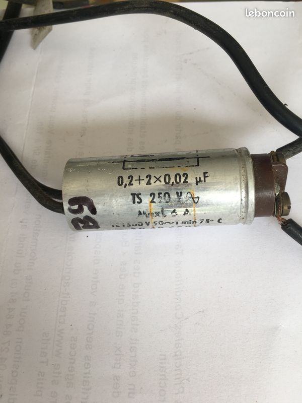 Condensateur pour Cireuse ELECTROLUX B9 (image 11)