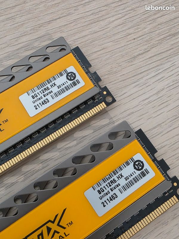 Mémoire barette RAM Crucial Ballistix Tactical 8 Go (2x4 Go) DDR3 1600 MHz CL8 (image 4)