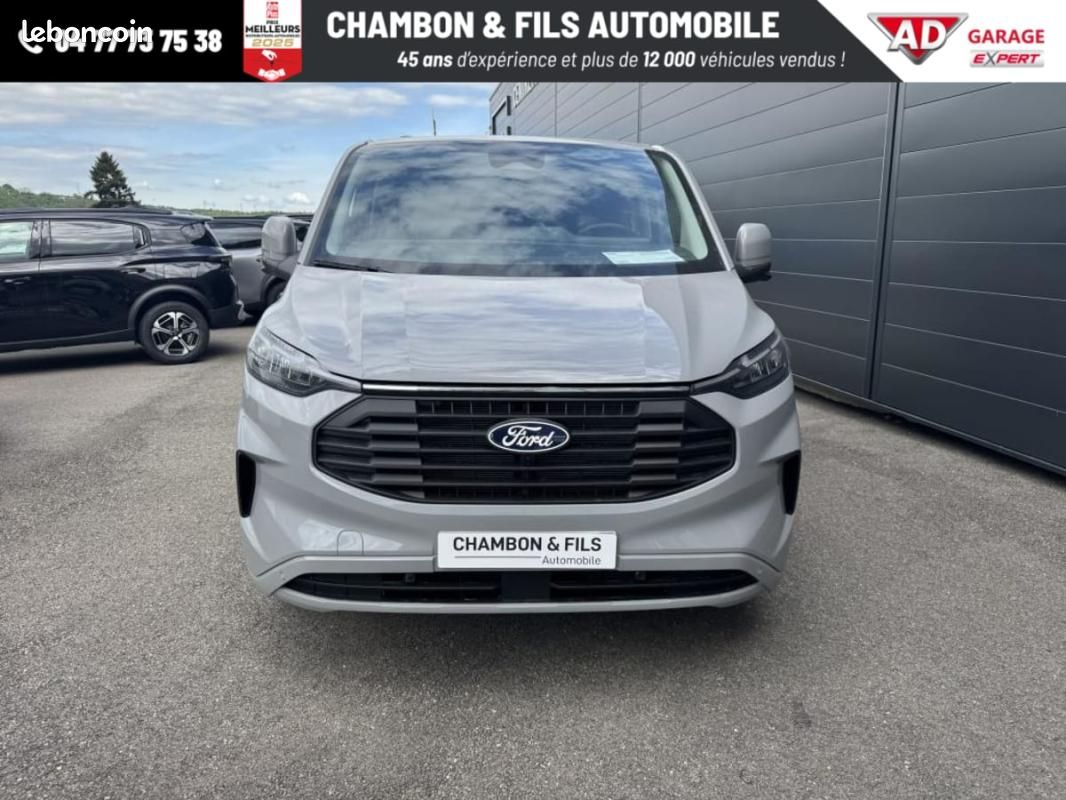 Ford Transit Custom CABINE APPROFONDIE 320 L1H1 2.0 ECOBLUE 170 CH BVA8 LIMITED prix : 39983 HT (image 2)