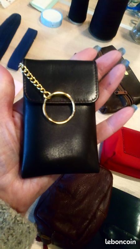 Neuf-et Occasions-9porte monnaies cuir+1porte clefs cuir de veau neuf (image 5)