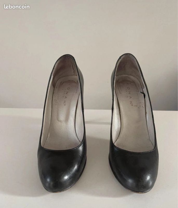 Chaussures escarpins Jonak noires taille 36 en très bon état (image 3)