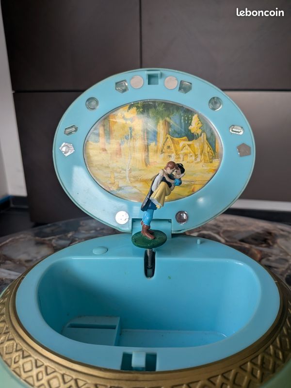 Boîte à musique / Boîte à bijoux Disney Blanche-Neige - Vintage Lansay (image 6)