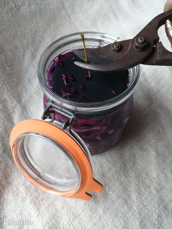 Poids pour lactofermentation en bocaux (Miso, Kimchi, cornichons, ..., le parfait) et tire-poids/légumes (image 12)