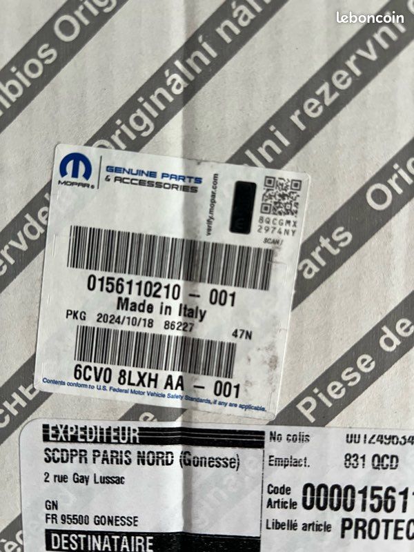 Cache-palettes de volant / garniture colonne direction pour Alfa Romeo Giulia (image 3)