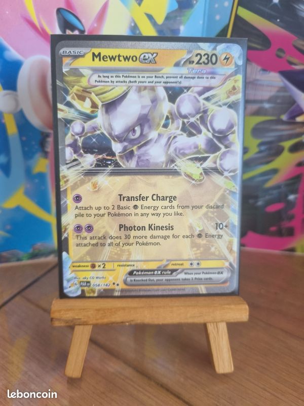 058 182 pokemon card CGC 10 Pristine Mewtwo EX 058/182 Paradox Rift Full Art Double Rare Pokemon Card