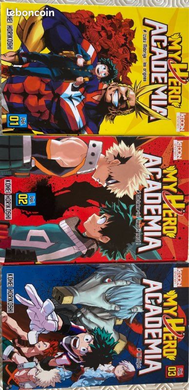 Mangas my heros acadamia tome 1,2, et 3 (image 1)
